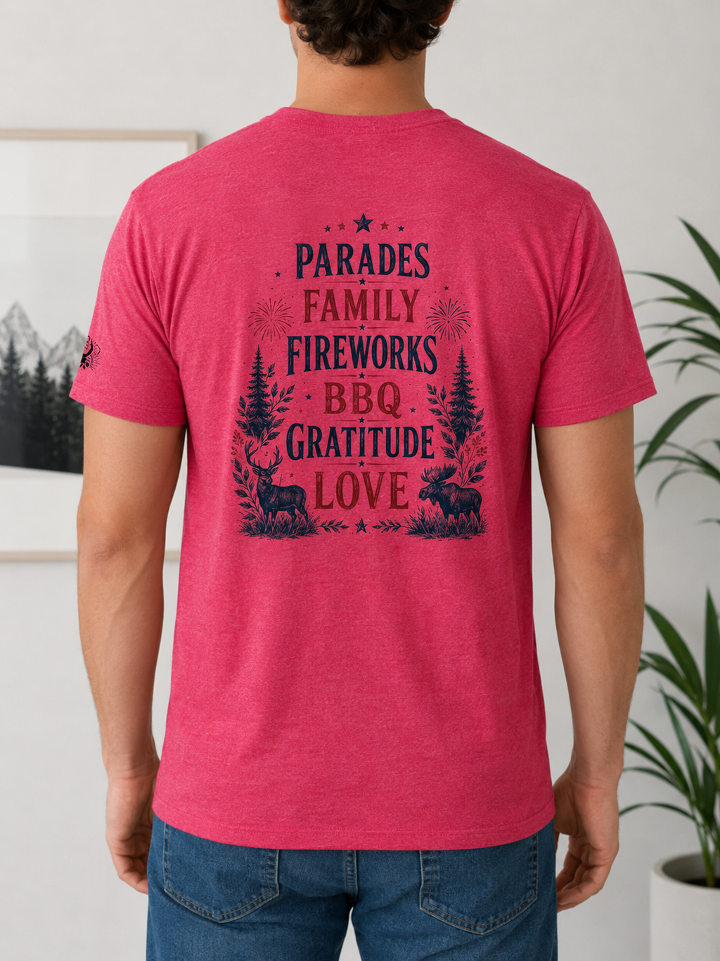 Idaho Fourth of July Shirt | Patriotic Idaho Wildlife Tee | Limited Edition Americana Shirt | Family Fireworks BBQ Graphic | Unisex Gift
