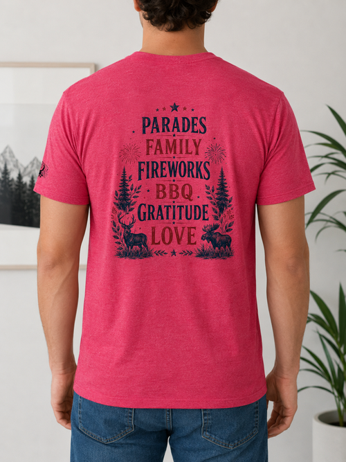 Idaho Fourth of July Shirt | Patriotic Idaho Wildlife Tee | Limited Edition Americana Shirt | Family Fireworks BBQ Graphic | Unisex Gift