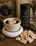 Black Bear’s Den Wax Bark | Woodsy Soy Wax Melts | Cedar, Amber & Smoke Home Fragrance | Wicks & Bricks by Stag & Stone
