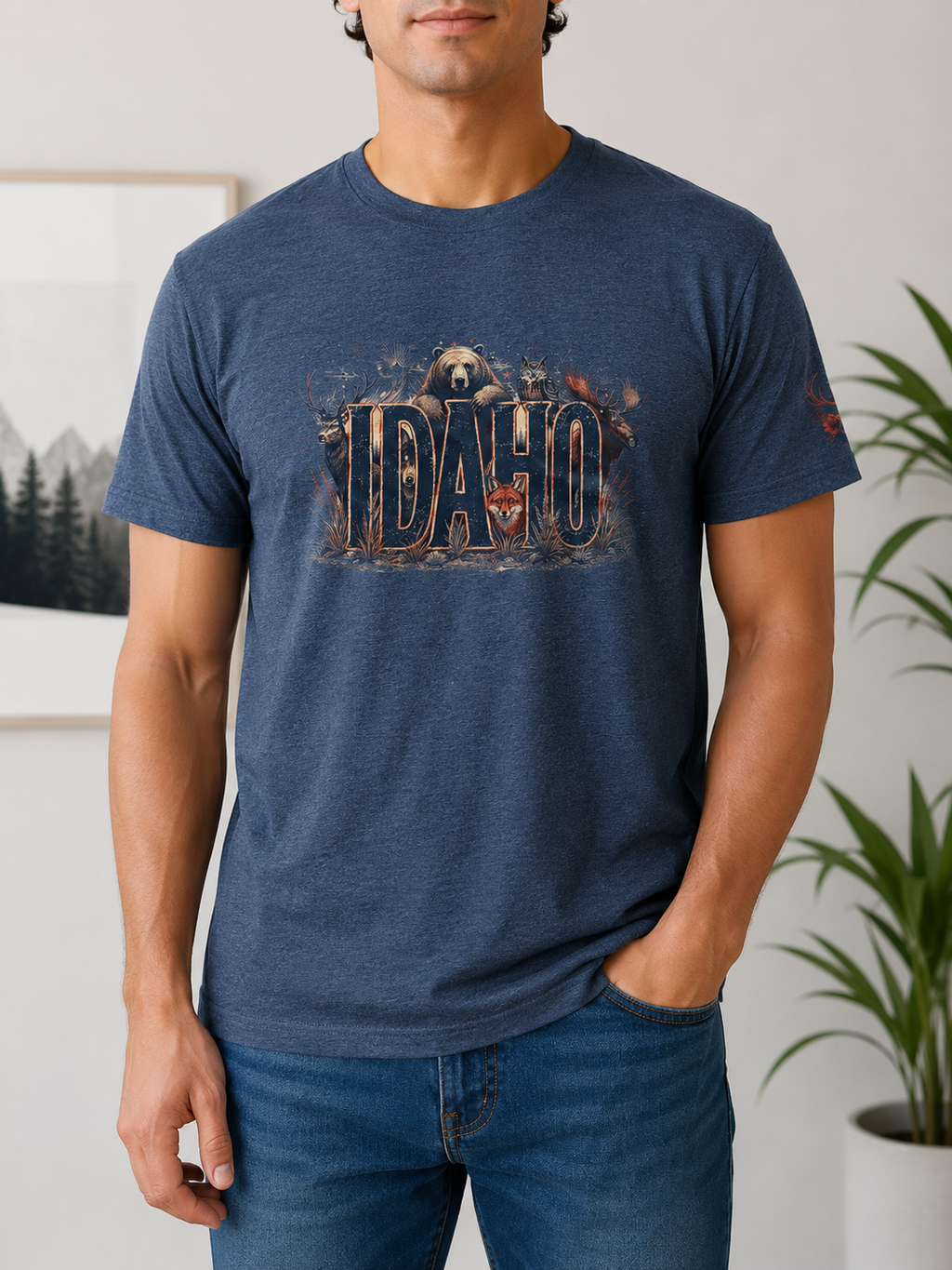 Idaho Fourth of July Shirt | Patriotic Idaho Wildlife Tee | Limited Edition Americana Shirt | Family Fireworks BBQ Graphic | Unisex Gift
