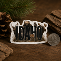 Idaho Wildlife Sticker | Idaho Animals Vinyl Decal | Idaho Gift | Bear Moose Elk Fox Owl Sticker | Idaho Made Outdoor Adventure Sticker